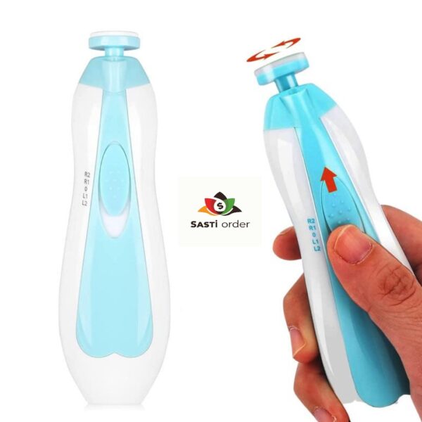 Baby Nail Electric Kit with 6 grinding heads for safe, gentle nail trimming and smoothing, perfect for babies and toddlers.