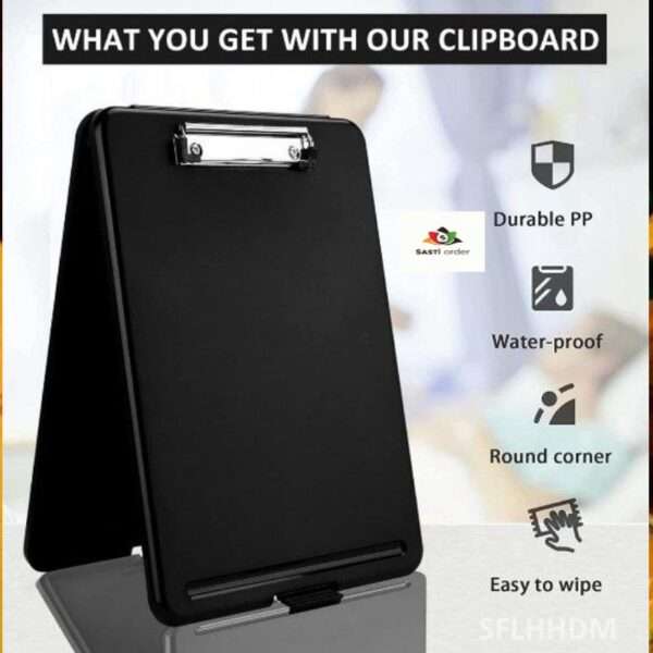 A Folder Clip Clamp Binder is a durable and portable organizational tool with a sturdy clip or clamp mechanism, designed to securely hold papers and documents together. It offers adjustable capacity, easy-to-use functionality, and comes in various sizes and colors for professional or personal use.