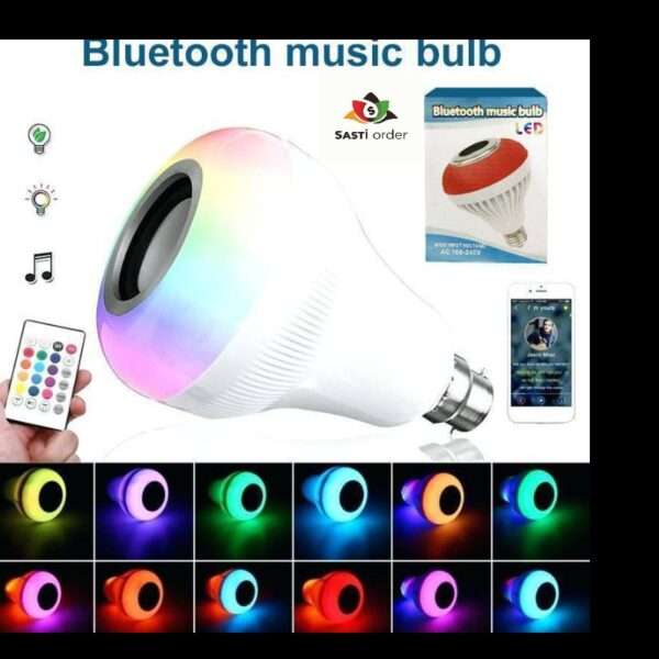 LED Bluetooth 3.0 Speaker Music Bulb RGB: A light bulb with integrated RGB LED lighting and Bluetooth 3.0 speaker, offering colorful illumination and wireless music streaming.
