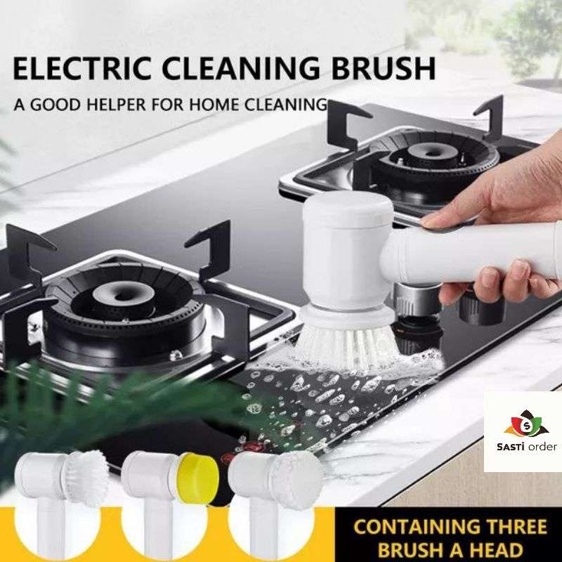 5-in-1 Powerful Cleaning Electric Magic: A multifunctional cleaning device that vacuums, sweeps, mops, scrubs, and polishes, offering versatile and efficient cleaning for all surfaces.
