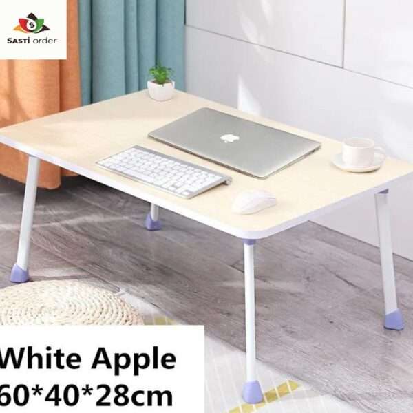 Folding Bed Table with a sturdy design and adjustable height, perfect for use in bed or on the couch for meals, work, and leisure activities.