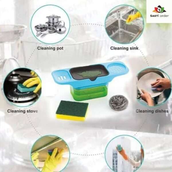 3 in 1 Liquid Soap Dispenser Pump with 400 ml - Image 2