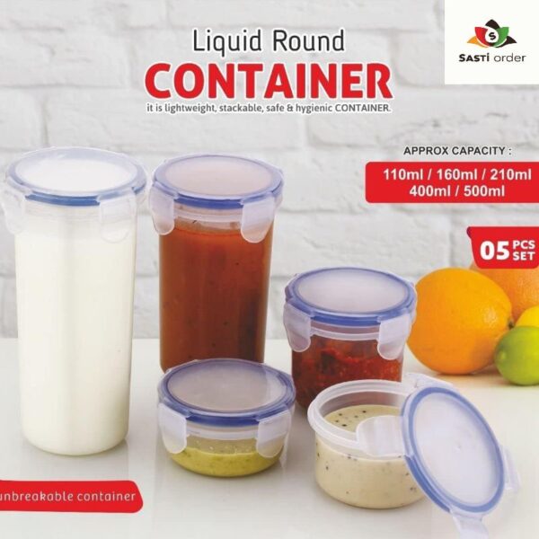 Liquid Round Containers