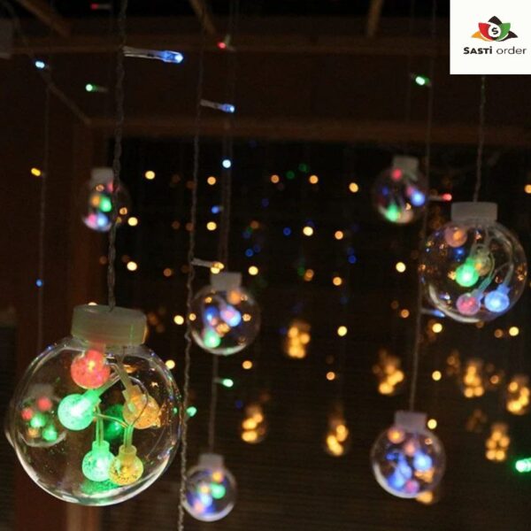 Multi-Color Wishing Ball Light with a spherical design, showcasing a vibrant range of colors to create a dynamic and customizable ambiance.