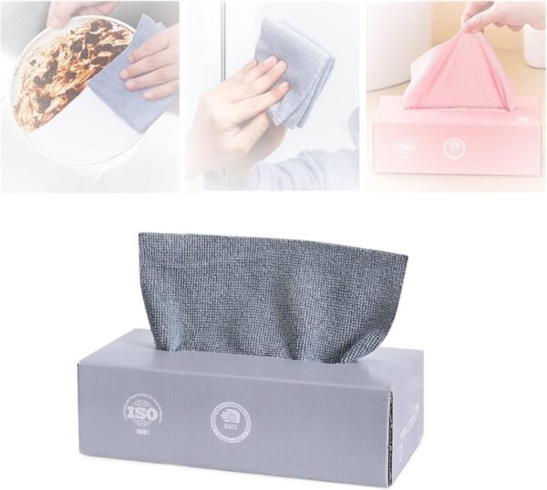 10pcs/box Disposable Microfiber Cloth For Kitchen Towel - Image 3