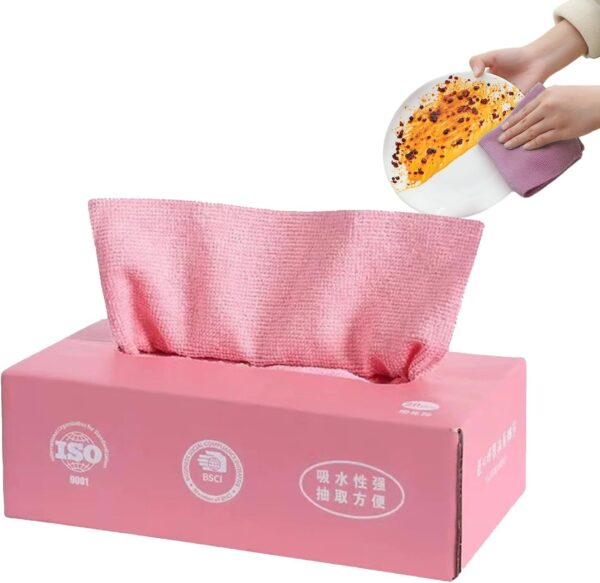 10pcs/box Disposable Microfiber Cloth For Kitchen Towel