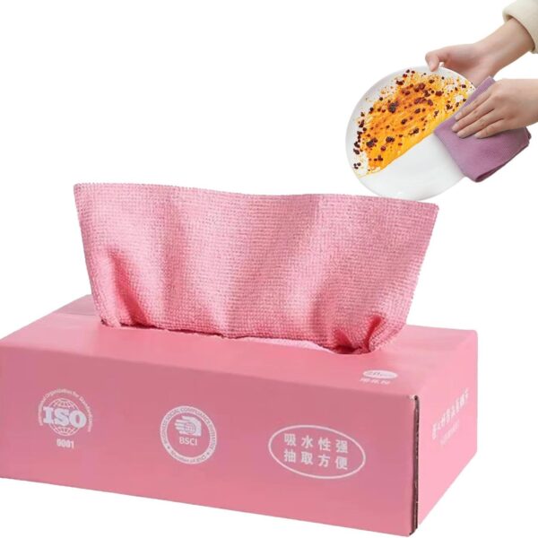 10pcs/box Disposable Microfiber Cloth For Kitchen Towel